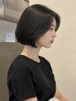 イミ(imi) 大人ボブ/ダークグレー/髪質改善/白髪ぼかし/ショートカット登戸