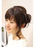 編みこみセミサイドアップ