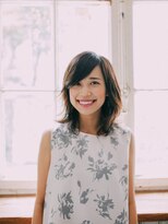 ヘアーワークス ボナ ウニクス店(HAIR WORKS bona)&nbsp;大人かわいいハネ感パーマのミディ