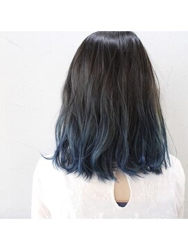 デコヘアーフラッペ(DECO HAIR frappe) ブルーのグラデーションカラー！