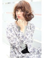 ヘアーアンドメイク シーク 吉祥寺(HAIR&MAKE SeeK)&nbsp;【伸ばしかけ】ふわっとカールボブ【seek吉祥寺】