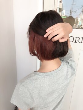 コレロ ヘアー(KORERO hair) インナーカラー×ピンクベージュ