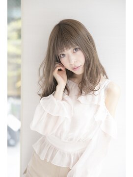 アフロディーテ ギンザ 秋葉原店(APHRODITE GINZA) グレージュカラー/シルキーベージュ/斜めバング/秋葉原