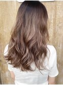 ナチュラルバレイヤージュカラーロング