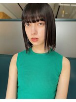 オン(ON)&nbsp;【ON】シンプル　ボブ　切りっぱなし