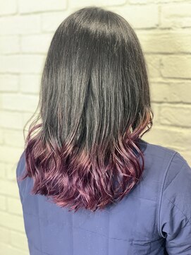 リコ バイ ルート(Lico by Route) セミロング#ピンクヘアー