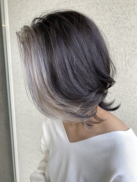 ヘアメイク アリープ(HAIR MAKE ALEAP) フェースフレーミングシルバーアッシュ
