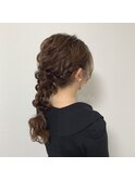 ねじり編みおろしスタイル