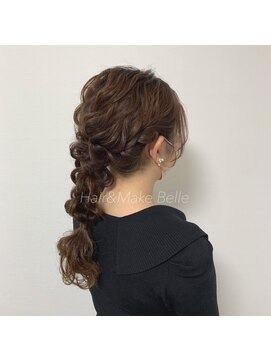 ベル(belle) ねじり編みおろしスタイル