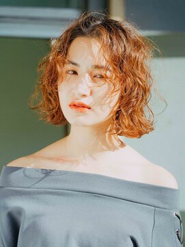 サロン ド ウィズ 西船橋店(Salon de With) 外国人風パーマスタイル/オレンジブラウン◎30代40代50代