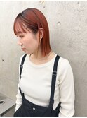 切りっぱなしボブ×透明感カラーR-28
