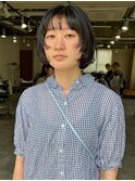 顔周りカット マッシュショート 前髪あり【鹿児島中央】