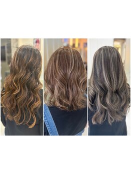 お洒落×お悩みカバーが叶う◎グレイカバーも長持ちオシャレ！今旬バレイヤージュで楽しむ大人のカラー