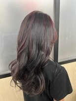 ミエル ヘア 新宿(miel hair) ハイライトカラー/ラベンダーマゼンタ【新宿】