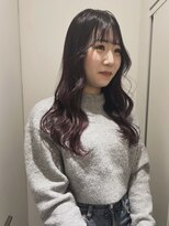 ヌークバイラヴェスト 四日市(neuk by lovest)&nbsp;〔mirisa〕うごきのあるロングスタイル　ピンクラベンダー