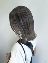 ヘアーラニッシュ 船橋店(hair Lanish) 白髪ぼかしハイライト/マロンベージュ／30代40代50代