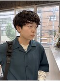 ハンサムショート　スパイラルパーマ　パーマ　ボーイッシュ