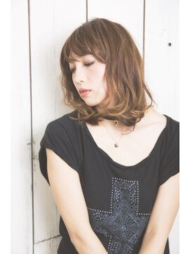 ニコ(NiCO) 【NiCO 八戸】くせ毛風 カール 伸ばしかけ ふわミディ ボブ ♪