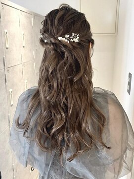 ムーン バイ ケンジ(moon by KENJE) 【nanaka】結婚式アレンジ/ヘアアレンジ/ハーフアップ