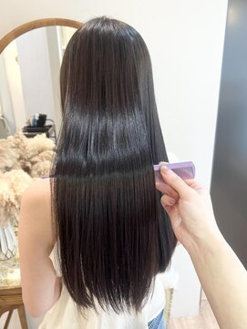 アンド ラ ブランシュ(&.La Blanche) 暗めカラー/ミディアムヘア/デザインカラー/縮毛矯正