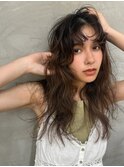ロングウェ－ブヘア