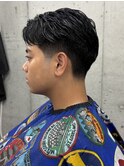 MEN'SHAIRウルフカルマパーマメンズショートイージーパーマ