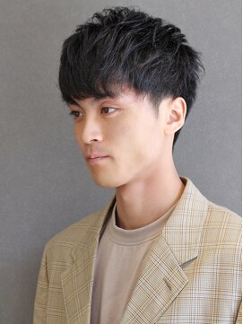 ポルテオム(PORTE HOMME) 【ポルテオム】黒髪ショートマッシュツーブロック