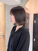 ローレン(LOREN)&nbsp;黒髪/ボブルフ/ネビージュ/小顔/ワンレン/栄/髪質改善/前髪