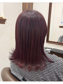 アミリー ひたち野うしく店(Amily) ハイライトバレイヤージュダブルカラーケアブリーチ20代30代