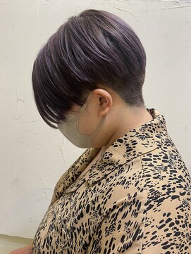 モリオ フロム ロンドン 成増店 【morio成増/一戸】刈り上げ女子ブリーチありラベンダー