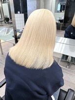 サンクプロジェクト(cinq PROJECT) 原宿韓国顔まわりブロンドホワイトブロンド