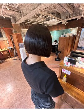 ポット バイ クレドガーデン 大宮東口店(pote by CRED GARDEN) 暗髪チョコレートブラウンxボブ