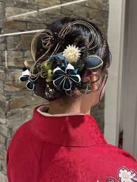 ザザ ZA/ZA 目白 卒業式ヘアセット♪タイトシニヨン/目白美容室