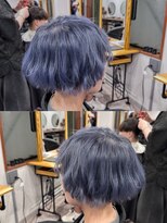 アフェクト 上大岡(affect) アッシュグレー/ブリーチ/ショートカット/推しカラー/上大岡