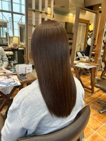 ルチア ヘア フィル 天王寺店(Lucia hair fill)&nbsp;ミディアム顔まわりレイヤーハッシュカット髪質改善天王寺阿倍野
