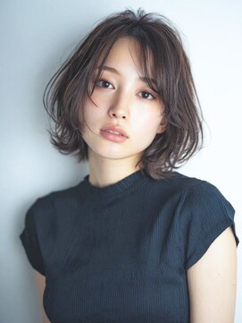 ニーフ 恵比寿(neaf) ダークブルーワンホンレイヤー/ニュアンスウルフ/デジタルパーマ