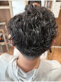 ニュアンスパーマ,サーフカール,ショート,ツーブロック【草加