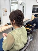 ヘアセット/ショートヘアのお呼ばれアレンジ/結婚式/成人式