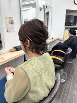 美容室 びゃんびゃん 社店&nbsp;ヘアセット/ショートヘアのお呼ばれアレンジ/結婚式/成人式