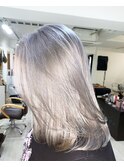 metallic silver