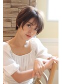 30代40代に人気シルエットが綺麗に見えるショートボブ