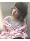 柔らかベージュシースルーカラー×ゆるふわカット