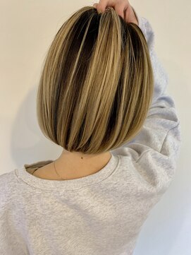 ヘアーメイク セルクル(hair make cercle) バレイヤージュボブ