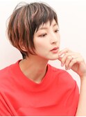 大人かわいいマッシュショート#フェザーバング0906