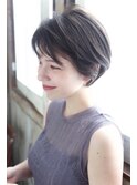 大人ショートxナチュラル 耳かけマッシュボブx20代30代40代2d