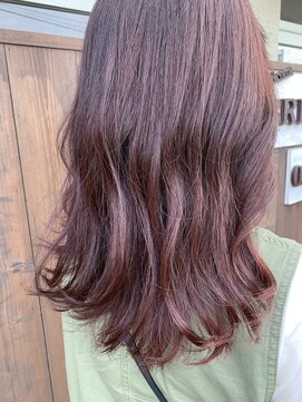 ブリリアントヘアー 下関長府(brilliant hair) 大人ワインレッド