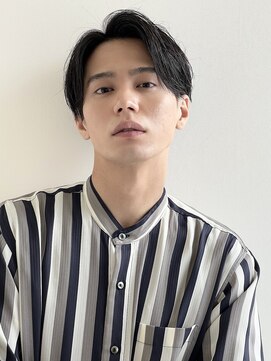 イヴォークオオサカ 心斎橋(EVOKE OSAKA) ニュアンスパーマ ビジネススタイル アップバング