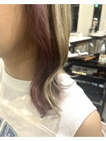 アンプヘアー 二条店(unpeu hair) イヤリングカラー×ピンク
