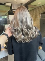 ラフ(LAFF) #バレイヤージュ#グレージュカラー#ボブウルフ#ココアベージュ