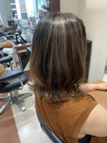 ユニックス UNIX 蕨店 【30代髪型】白髪ぼかしハイライトカラー☆